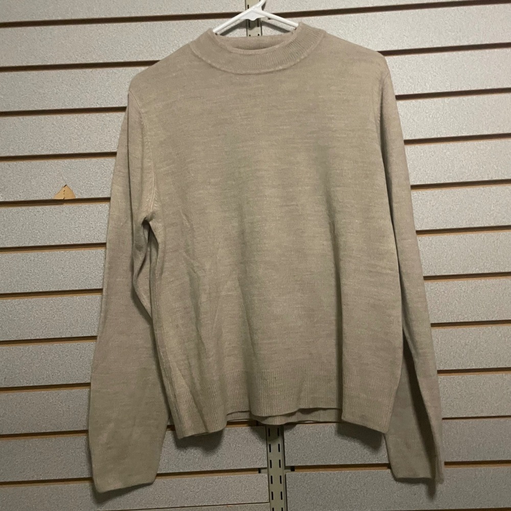Sag Harbor Womens XL Long Sleeve Mock Neck Acrylic Pullover Sweater‎